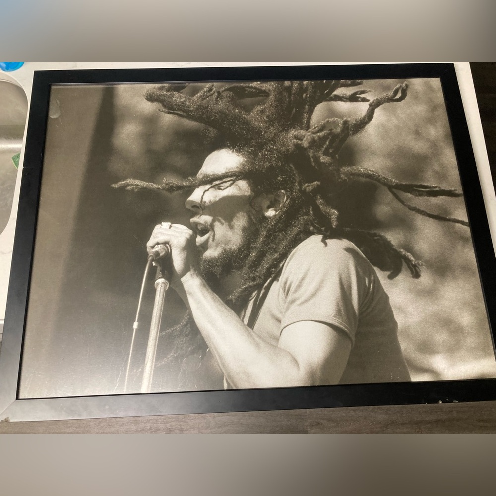 Bob Marley Framed Poster 34 x 26
